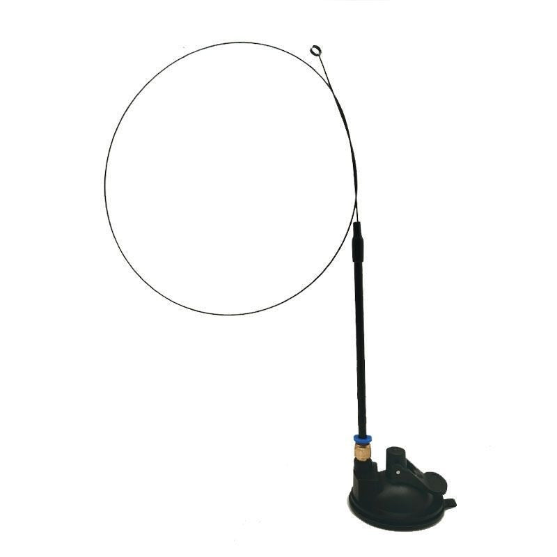 hands-free wire feather cat toy – suction cup teaser wand with flexible steel wire