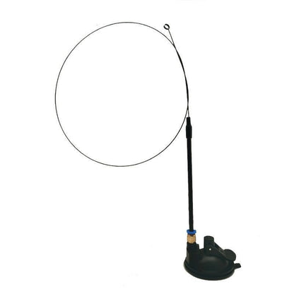 Hands-Free Wire Feather Cat Toy – Suction Cup Teaser Wand with Flexible Steel Wire