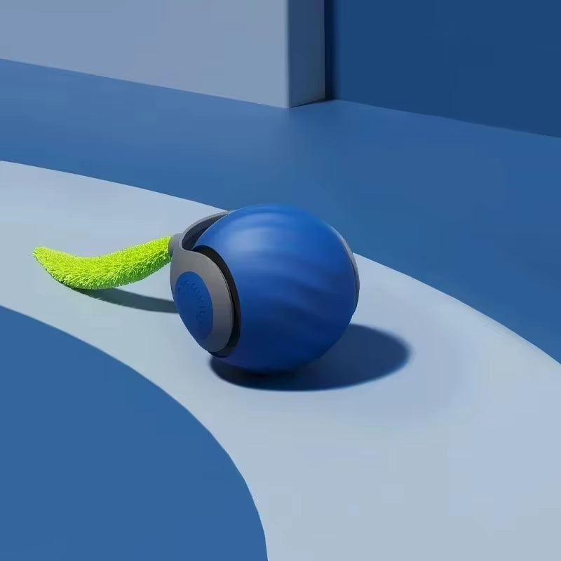 cat interactive ball toys automatic rolling ball faux tail rechargeable smart pet electric toy dog cat training imitate mouse