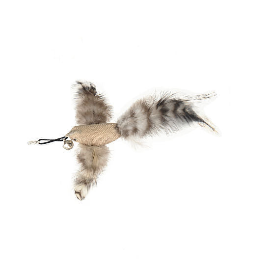 hands-free wire feather cat toy – suction cup teaser wand with flexible steel wire
