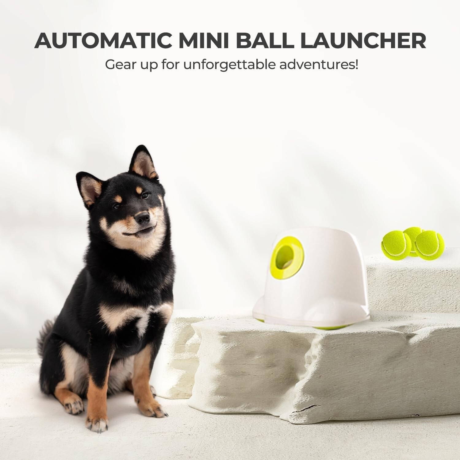 Automatic Dog Ball Launcher - Interactive Tennis Ball Thrower for Dogs