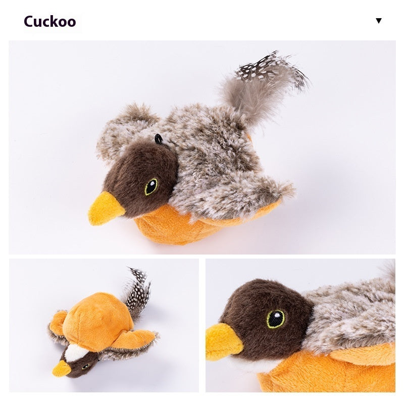 interactive cat plush toys for indoor cats automatic flapping bird cat toy usb rechargeable electronic pet enrichment toys