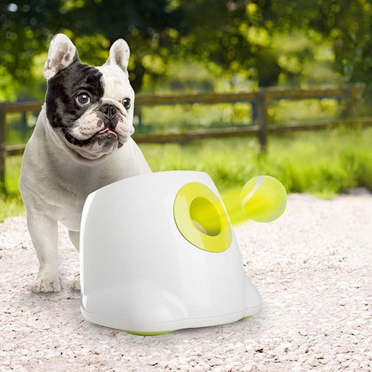 Automatic Dog Ball Launcher - Interactive Tennis Ball Thrower for Dogs