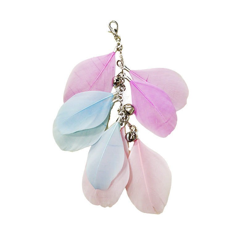 hands-free wire feather cat toy – suction cup teaser wand with flexible steel wire