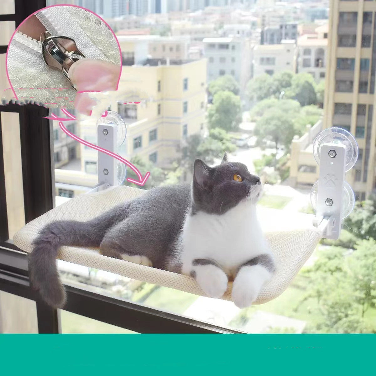 cat suction cup window glass hammock pet cat pets products