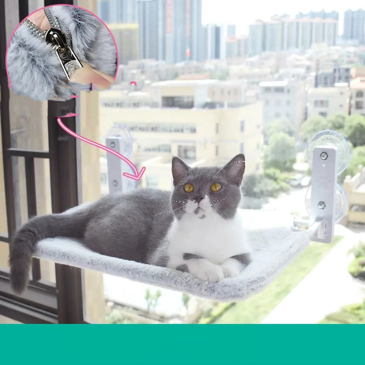 cat suction cup window glass hammock pet cat pets products