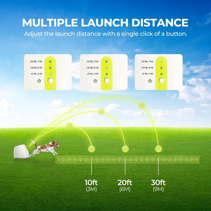 Automatic Dog Ball Launcher - Interactive Tennis Ball Thrower for Dogs